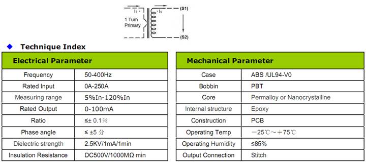  PCB Mounted Series Current Transformer 1